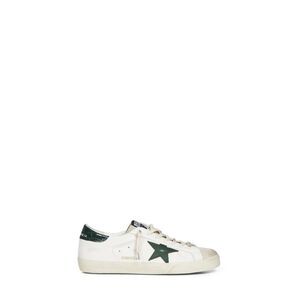 Golden Goose Men White Super-Star Sneakers